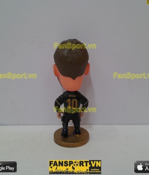 Tượng Lionel Messi 10 Barcelona 2020 2021 away black soccerwe