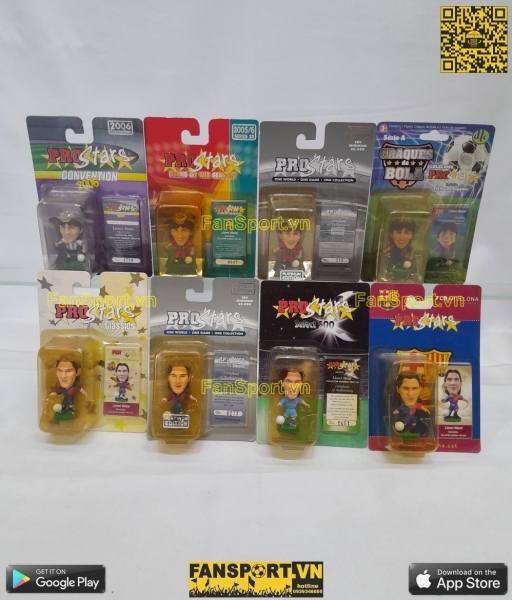 Set 8x tượng Messi Argentina Barcelona corintian prostars blister