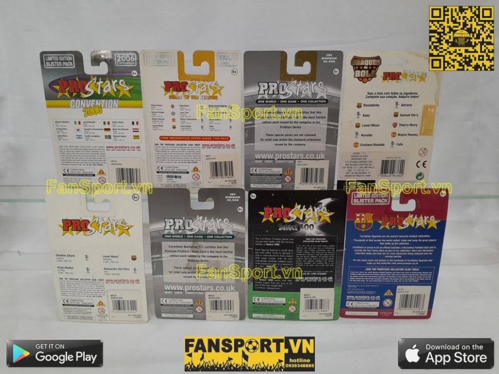 Set 8x tượng Messi Argentina Barcelona corintian prostars blister