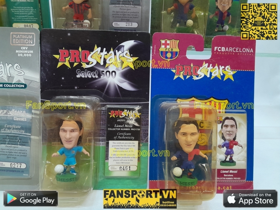 Set 8x tượng Messi Argentina Barcelona corintian prostars blister
