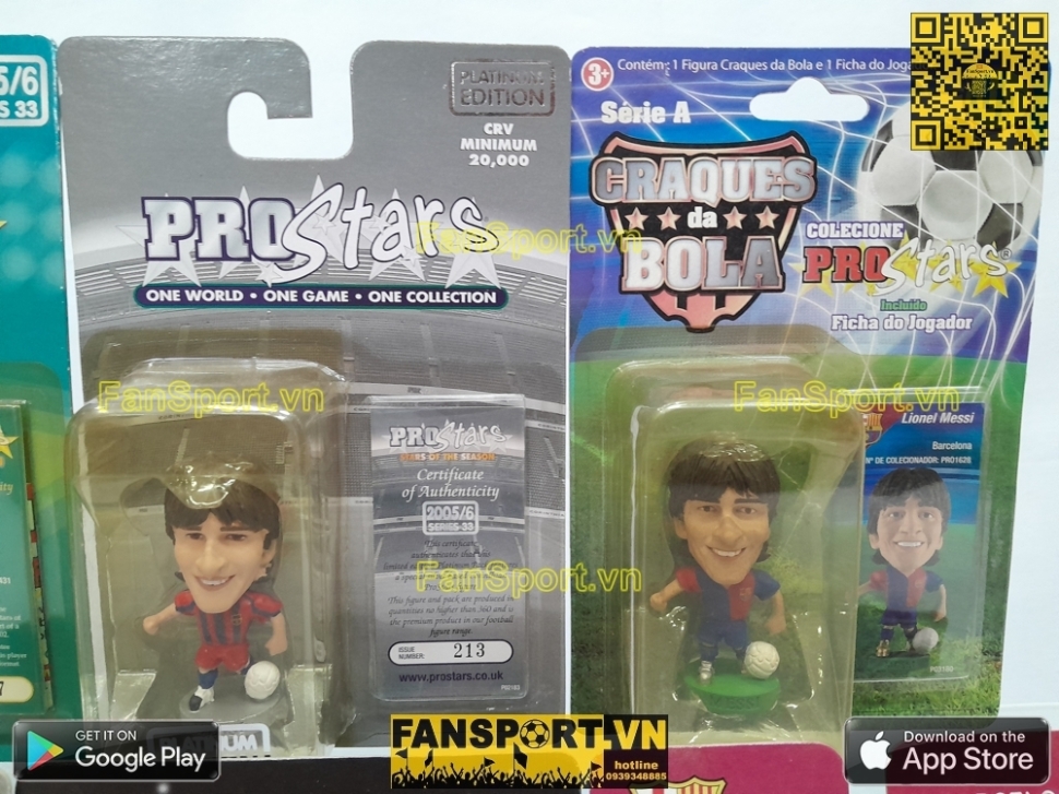 Set 8x tượng Messi Argentina Barcelona corintian prostars blister