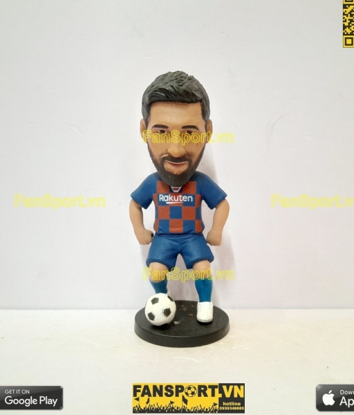 Tượng Lionel Messi 10 Barcelona 2019 2020 home figure car ô tô soccer