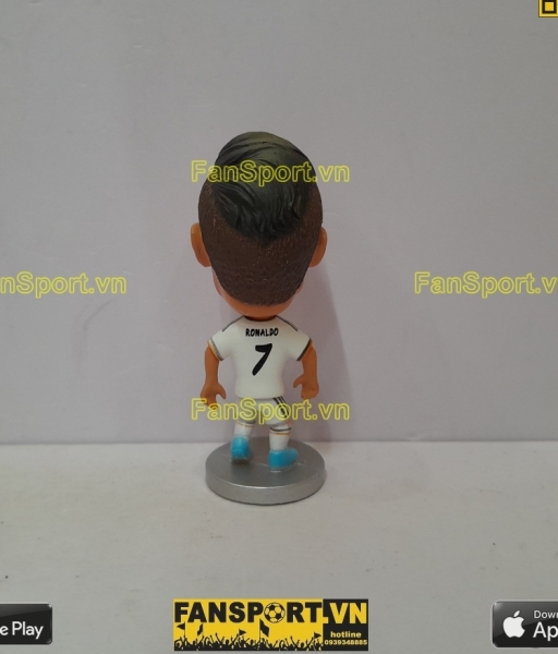 Tượng Cristiano Ronaldo 7 Real Madrid 2013 2014 home white kodoto CR7