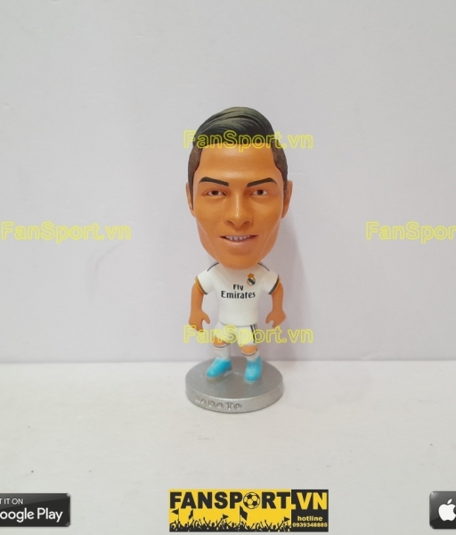 Tượng Cristiano Ronaldo 7 Real Madrid 2013 2014 home white kodoto CR7