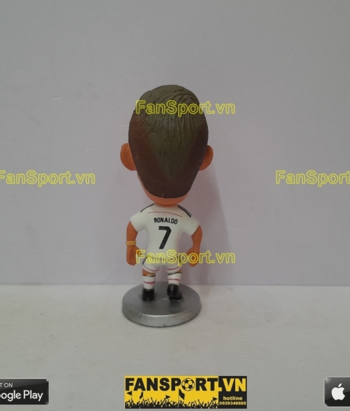 Tượng Cristiano Ronaldo 7 Real Madrid 2014-2015 home white kodoto CR7