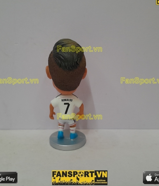 Tượng Cristiano Ronaldo 7 Real Madrid 2014-2015 home white kodoto CR7