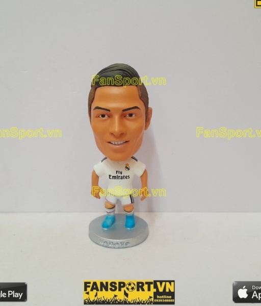 Tượng Cristiano Ronaldo 7 Real Madrid 2014-2015 home white kodoto CR7
