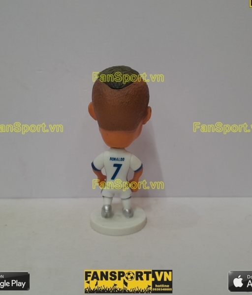Tượng Cristiano Ronaldo 7 Real Madrid 2016-2017 home white soccerwe