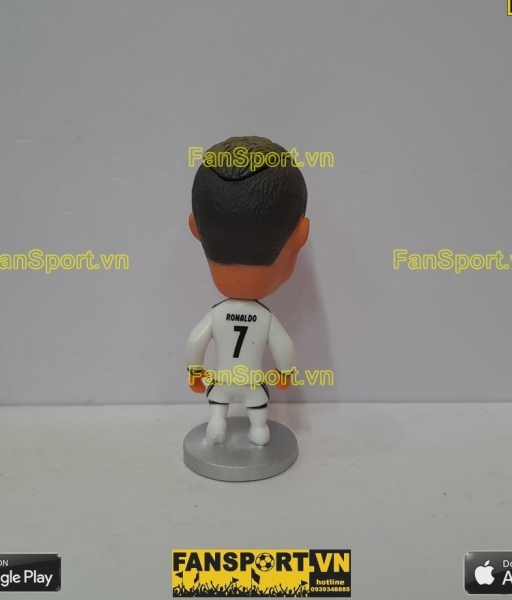 Tượng Cristiano Ronaldo 7 Real Madrid 2018-2019 home white soccerwe