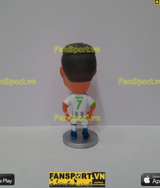 Tượng Cristiano Ronaldo 7 Juventus 2019-2020 special white soccerwe