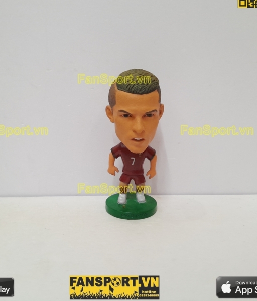 Tượng mô hình Ronaldo 7 Portugal 2012 2013 2014 home red kodoto