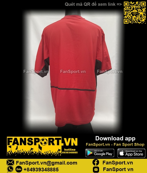 Áo đấu Manchester United 2002 2003 2004 home shirt jersey Nike 184947
