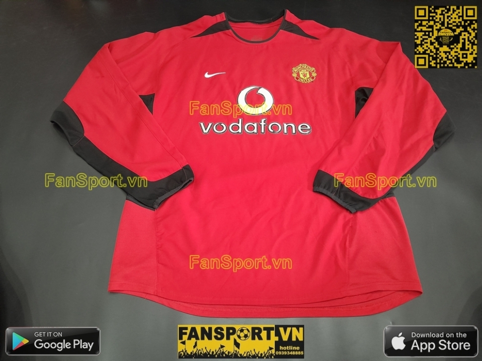 Áo đấu Manchester United 2002 2003 2004 home shirt jersey 184948 Nike