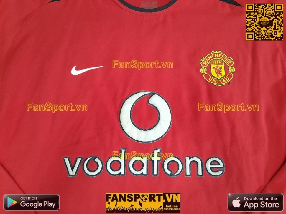 Áo đấu Manchester United 2002 2003 2004 home shirt jersey 184948 Nike