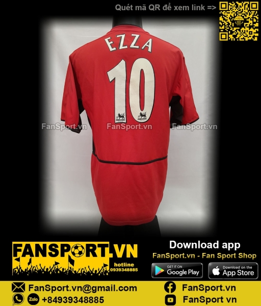 Áo đấu Manchester United 2002 2003 2004 home shirt jersey Nike 184947