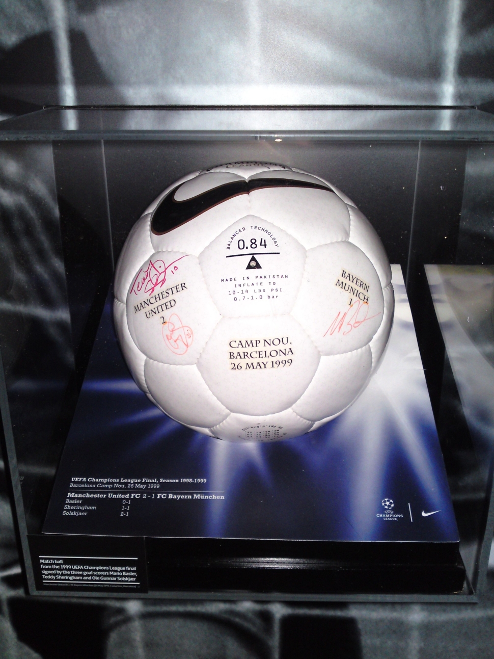 Ball Nike NK 800 GEO Champion League Final 1999 Manchester United