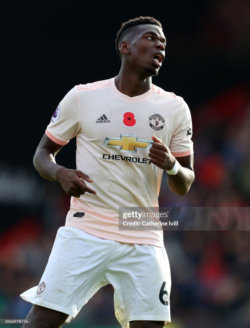 Áo Pogba 6 Manchester United 2018-2019 away shirt jersey CG0038 Adidas