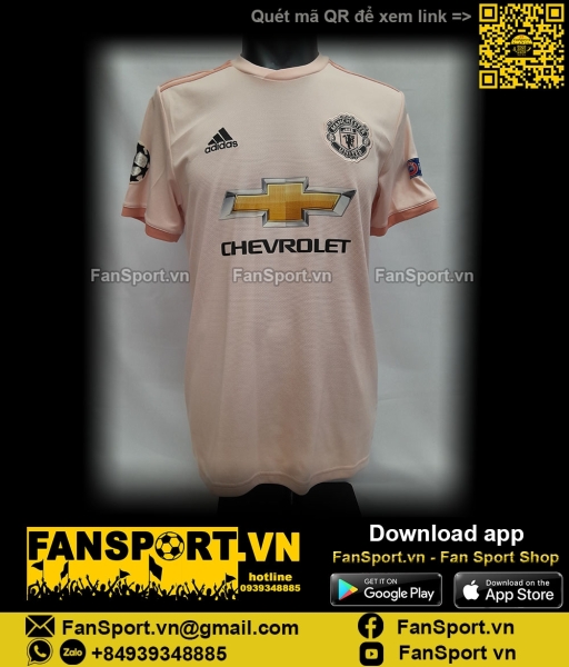Áo đấu Pogba 6 Manchester United 2018-2019 sếy shirt jersey CG0038