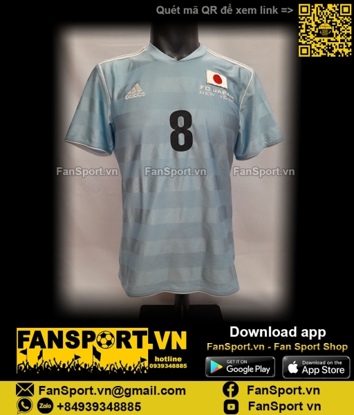 Áo đấu 8 FC Japan New York shirt jersey 2012 2013 Adidas O07604 blue