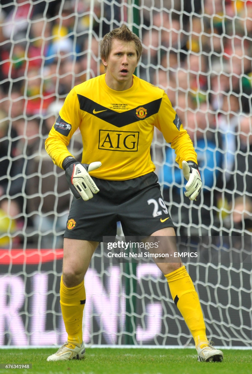 Áo thủ môn Manchester United 2009-2010 goalkeeper jersey shirt 413146