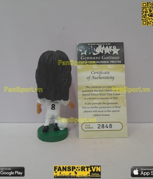 Tượng Gennaro Gattuso 8 AC Milan 2004 2005 away PRO794 corinthian