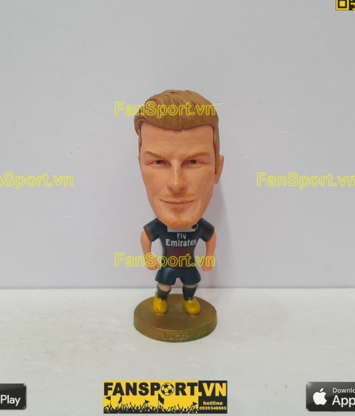 Tượng cầu thủ David Beckham 32 PSG 2013-2014 home blue soccerwe