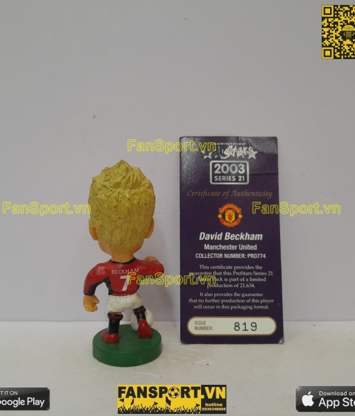 Tượng David Beckham Manchester United 2002-2003 home corinthian PRO774