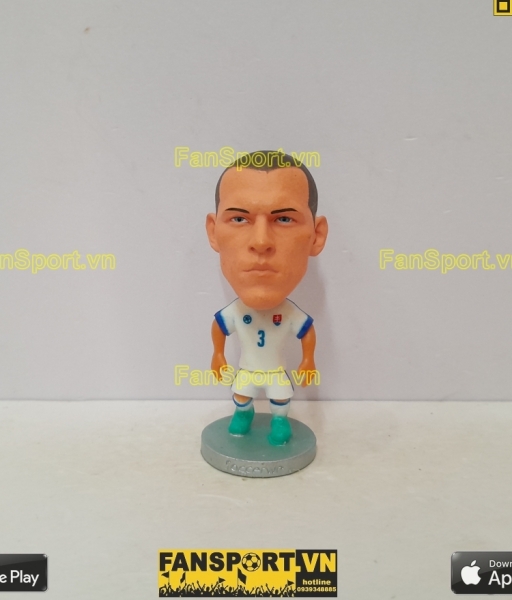 Tượng Martin Skrtel 3 Slovakia 2015 2016 2017 home white soccerwe