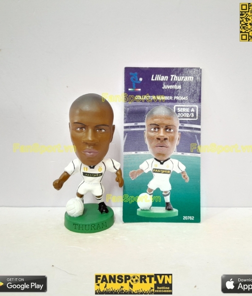 Tượng Lilian Thuram 21 Juventus 2002 2003 away corinthian PRO645
