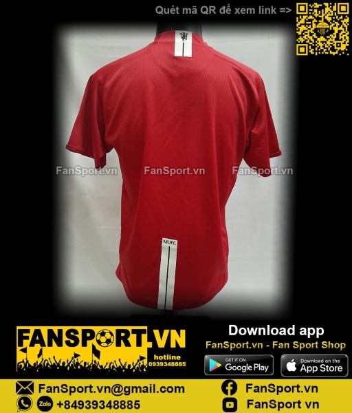 Áo đấu Manchester United 2007-2008-2009 home shirt jersey red 237924