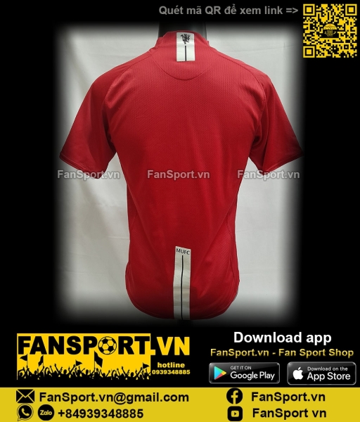 Áo đấu Manchester United 2007-2008-2009 home shirt jersey red 237924
