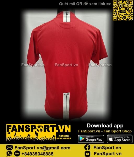 Áo đấu Manchester United 2007-2008-2009 home shirt jersey red 237924