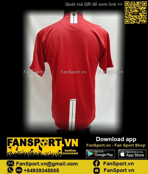 Áo đấu Manchester United 2007-2008-2009 home shirt jersey red 237924