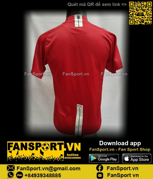Áo đấu Manchester United 2007-2008-2009 home shirt jersey red 237924