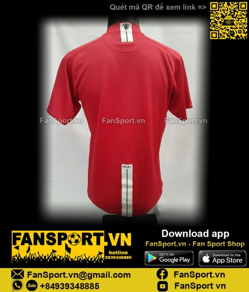 Áo đấu Manchester United 2007-2008-2009 home shirt jersey red 237924