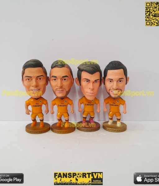 Set 4 tượng Real Madrid 2013-2014 kodoto Isco Bale Benzema Ronaldo