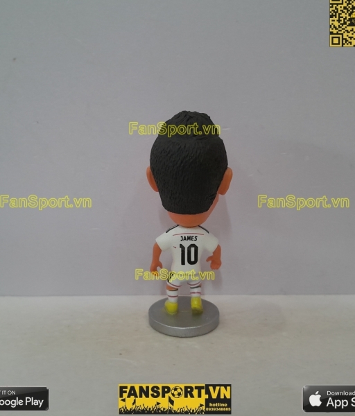 Tượng James Rodriguez 10 Real Madrid 2014-2015 home white kodoto