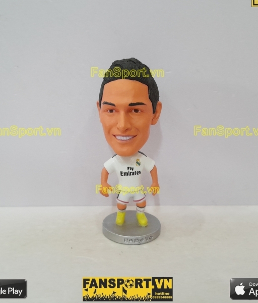 Tượng James Rodriguez 10 Real Madrid 2014-2015 home white kodoto