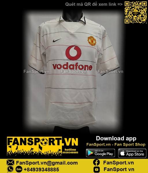 Áo đấu Manchester United 2003 2004 2005 2006 third shirt jersey Nike