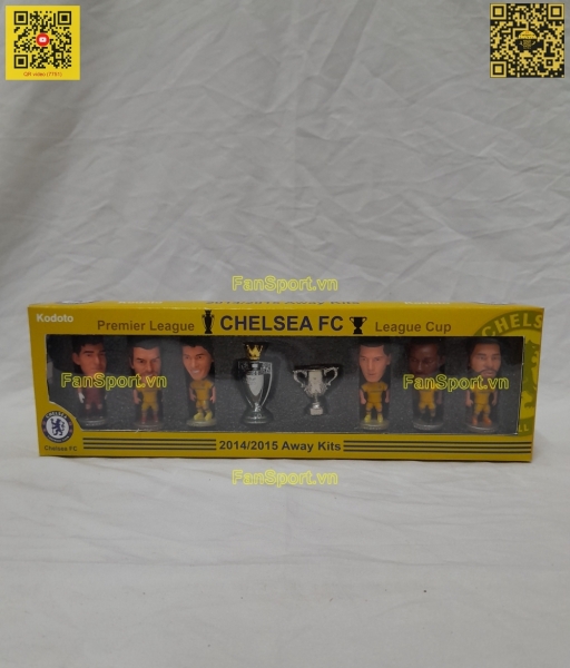 Box set tượng cầu thủ bóng đá Chelsea 2014-2015 away yellow kodoto