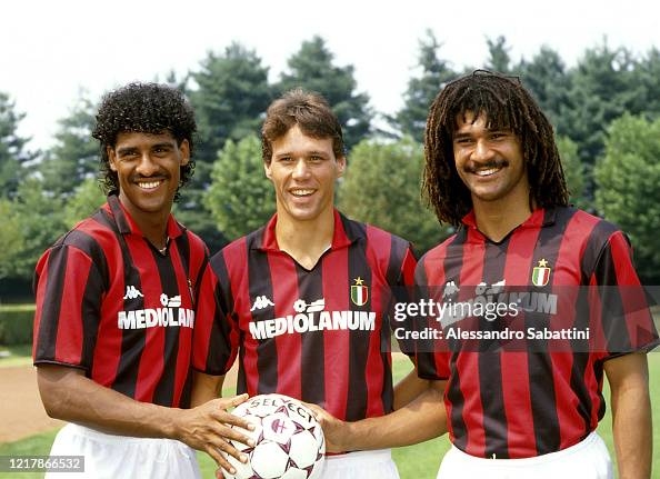 Set 3x tượng Rijkaard Basten Gullit AC Milan 1989-1992 corinthian