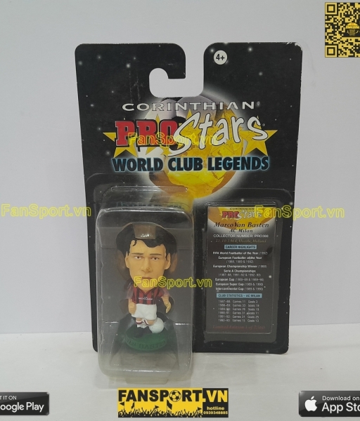 Tượng Marco Van Basten 9 AC Milan 1989-1992 home corinthian PRO388