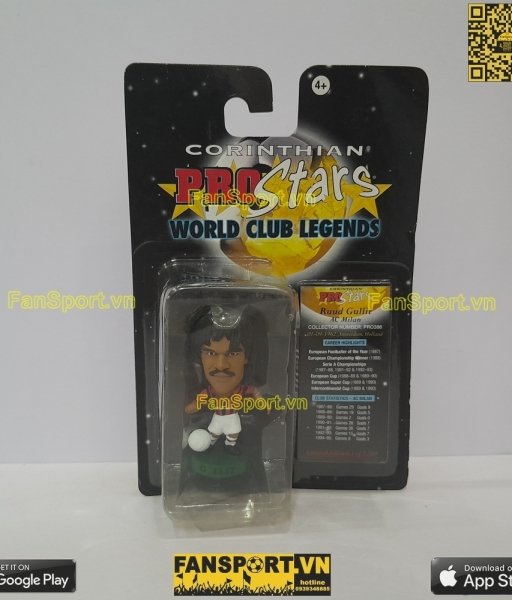 Tượng Ruud Gullit 10 AC Milan 1989-1992 home corinthian PRO386