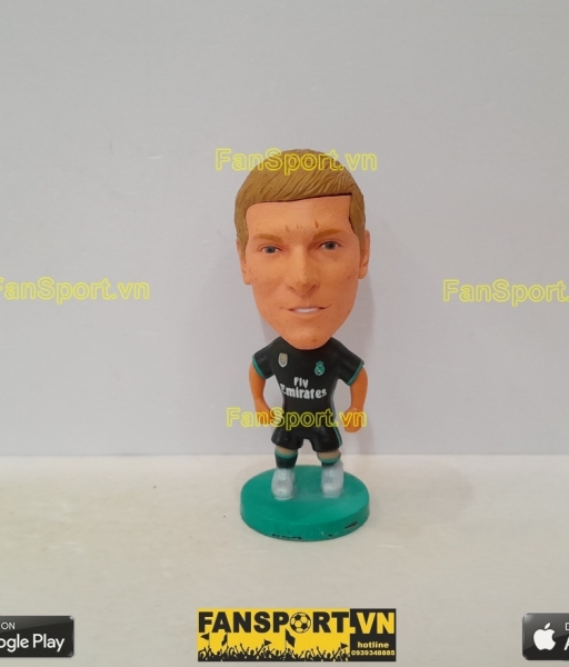 Tượng Toni Kroos 8 Real Madrid 2017-2018 away black soccerwe