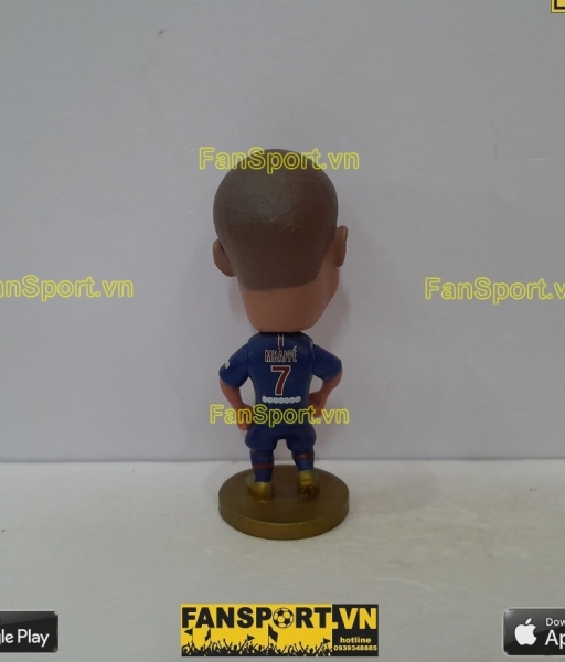 Tượng Kylian Mbappe 7 PSG 2018 2019  home blue soccerwe
