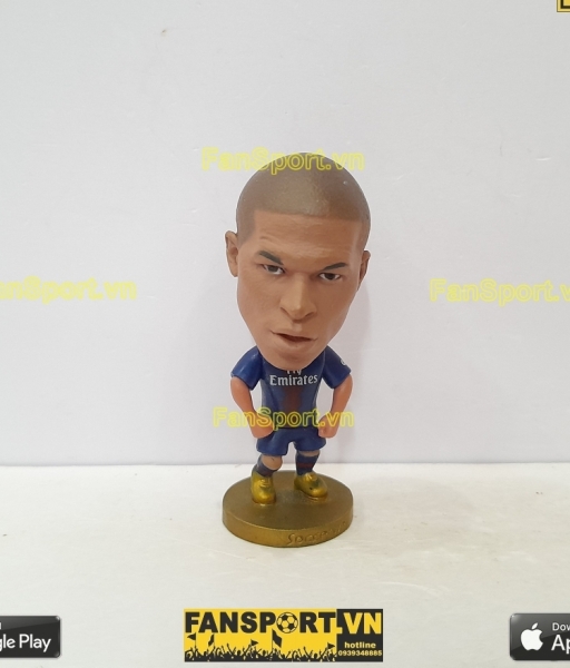 Tượng Kylian Mbappe 7 PSG 2018 2019  home blue soccerwe