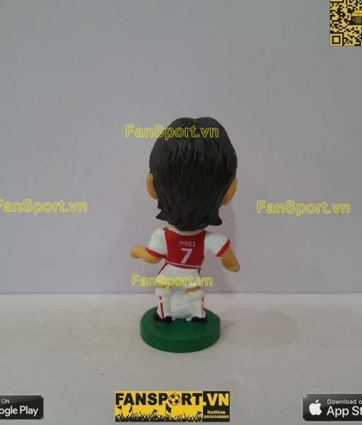 Tượng Robert Pires 7 Arsenal 2002 2003 2004 home red corinthian PRO808