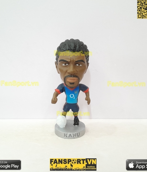Tượng Nwankwo Kanu 25 Arsenal 2002-2003 away corinthian PP795 platinum