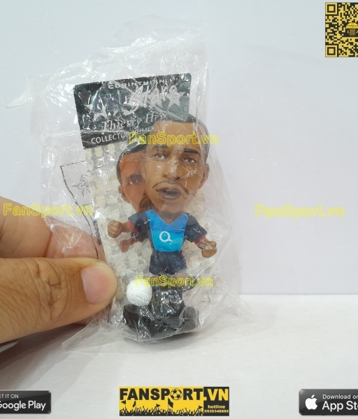 Tượng Thierry Henry 14 Arsenal 2002-2003 away blue corinthian PRO731