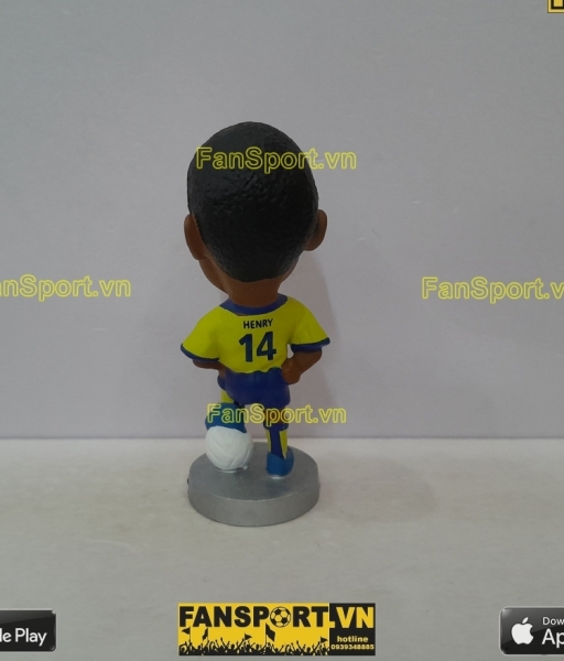 Tượng Thierry Henry 14 Arsenal 2003-2004 away yellow corinthian PP999
